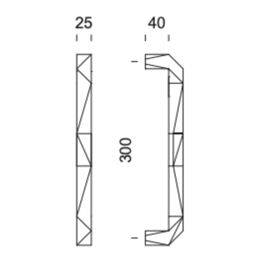 Paire Tirants de porte Aviano