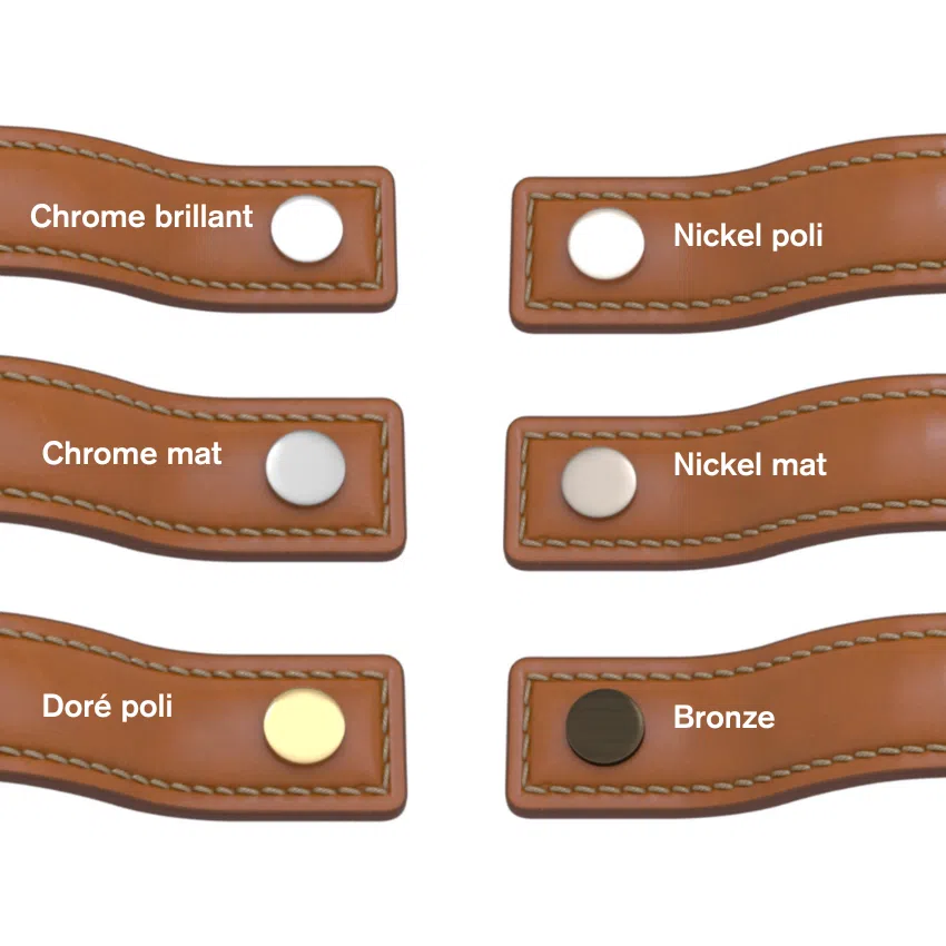 Bouton de meuble Darwin Boucle en cuir Bouton de meuble Darwin Boucle en cuir