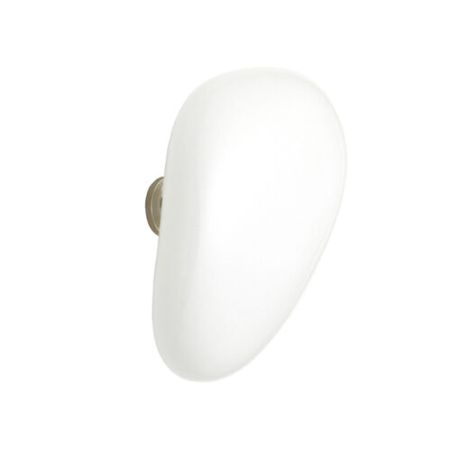 Bouton de meuble Galet Porcelaine Blanc Bouton de meuble Galet Porcelaine Blanc