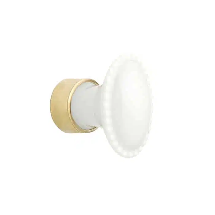 Bouton de meuble Perlé Porcelaine Blanc Bouton de meuble Perlé Porcelaine Blanc