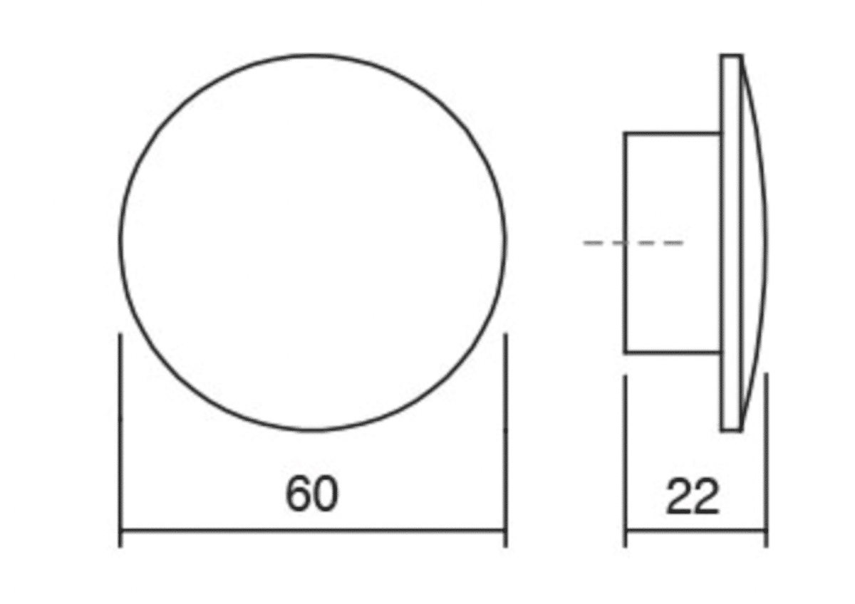 Bouton de meuble rond Balto Bois