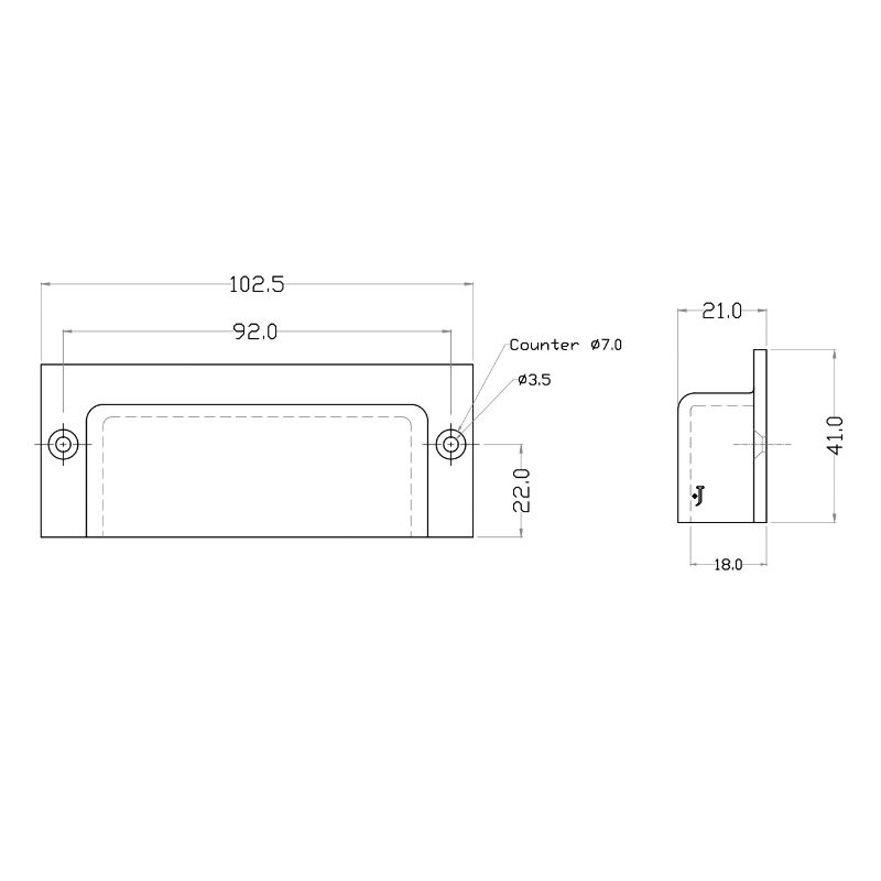 Poignée de meuble Deborah Coquille Laiton massif