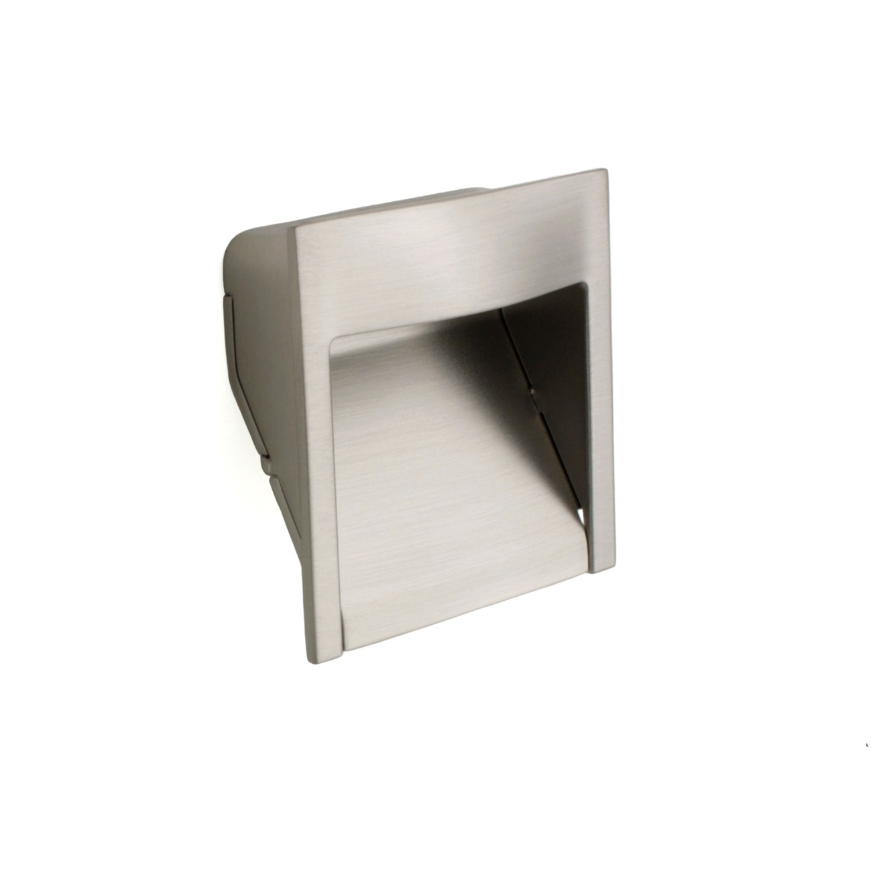 Square recessed handle for door or furniture