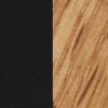 chêne verni / noir mat