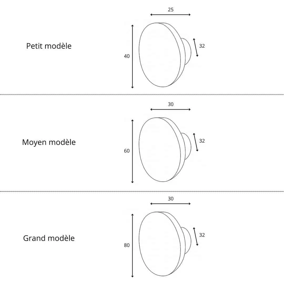 Bouton de meuble Angie Porcelaine Entrelacs