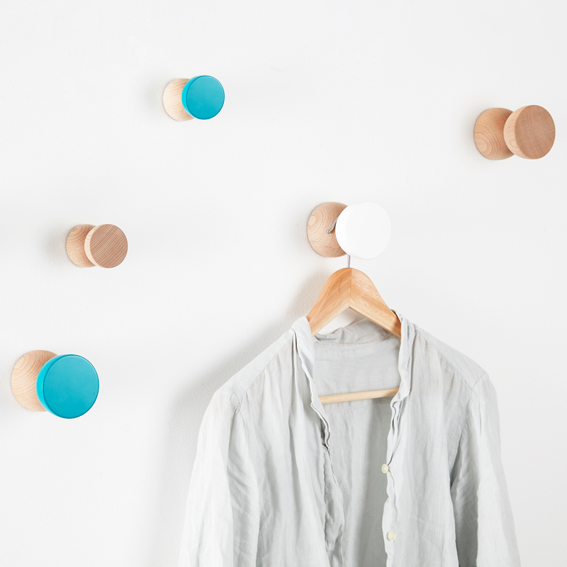 Patère murale Eve Porte-cintre Bois