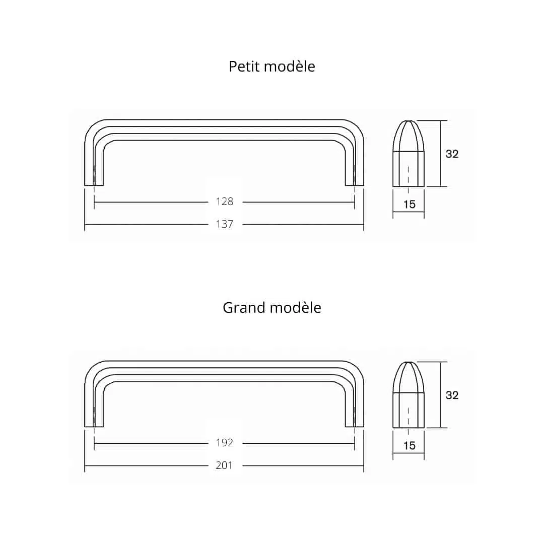 Poignée de meuble Charlotte Poignée de meuble Charlotte