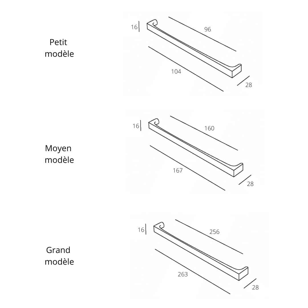 Poignée de meuble Dauriane Poignée de meuble Dauriane