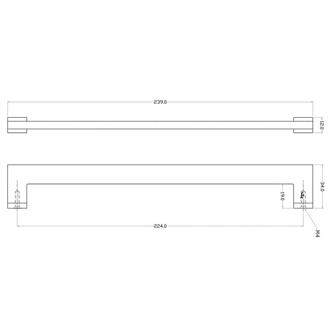 Poignée de meuble Désirée Laiton massif Poignée de meuble Désirée Laiton massif