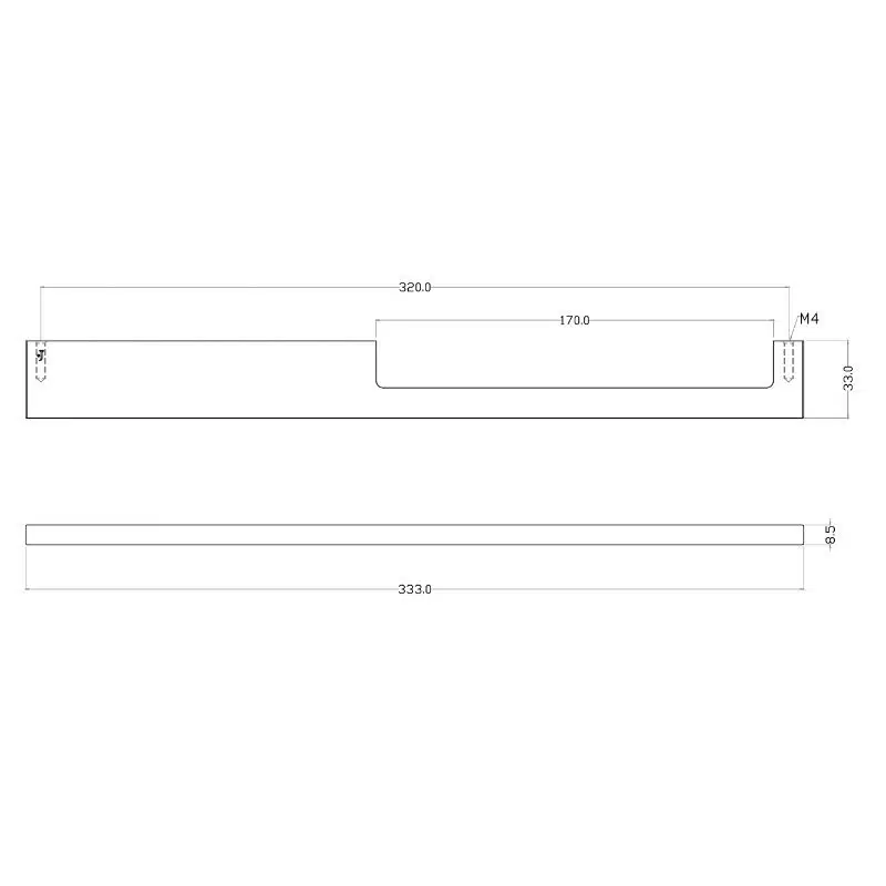 Poignée de meuble Dimitri Asymétrique Laiton massif