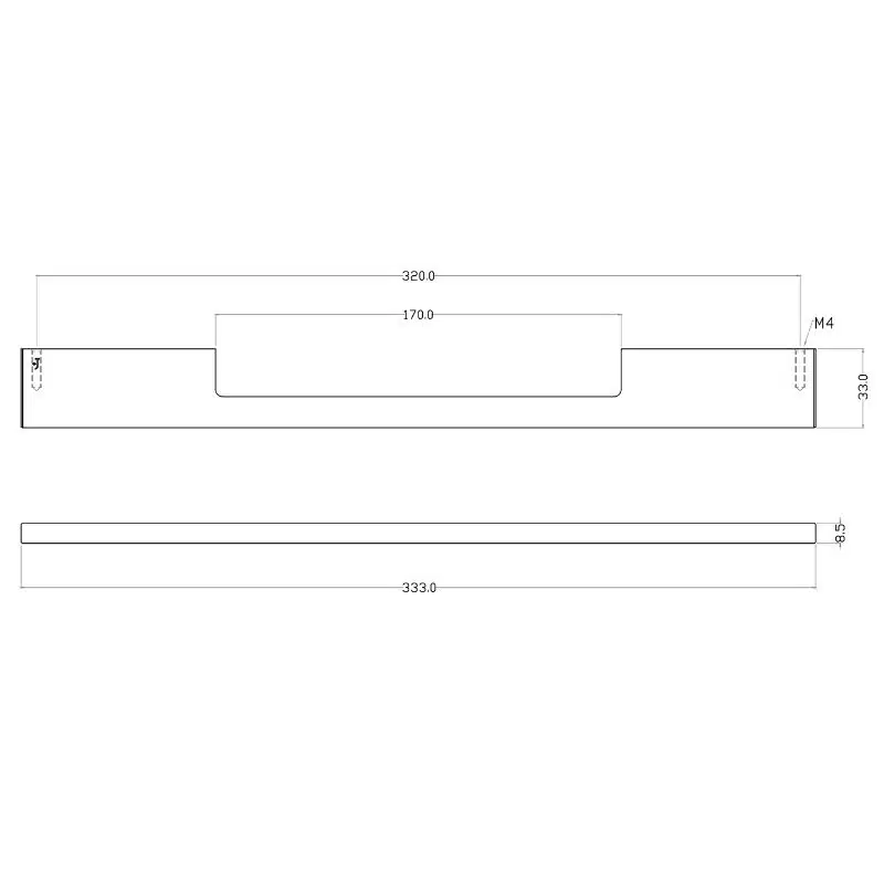 Poignée de meuble Dimitri Symétrique Laiton massif