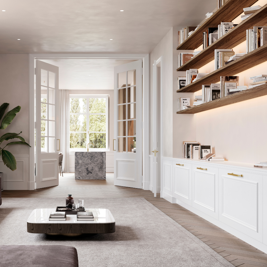 Poignée de meuble Dorique Laiton