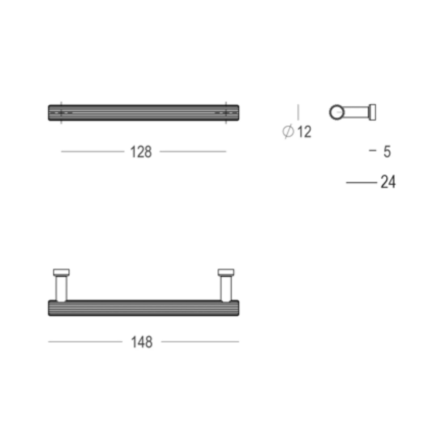 Poignée de meuble Dorique Laiton