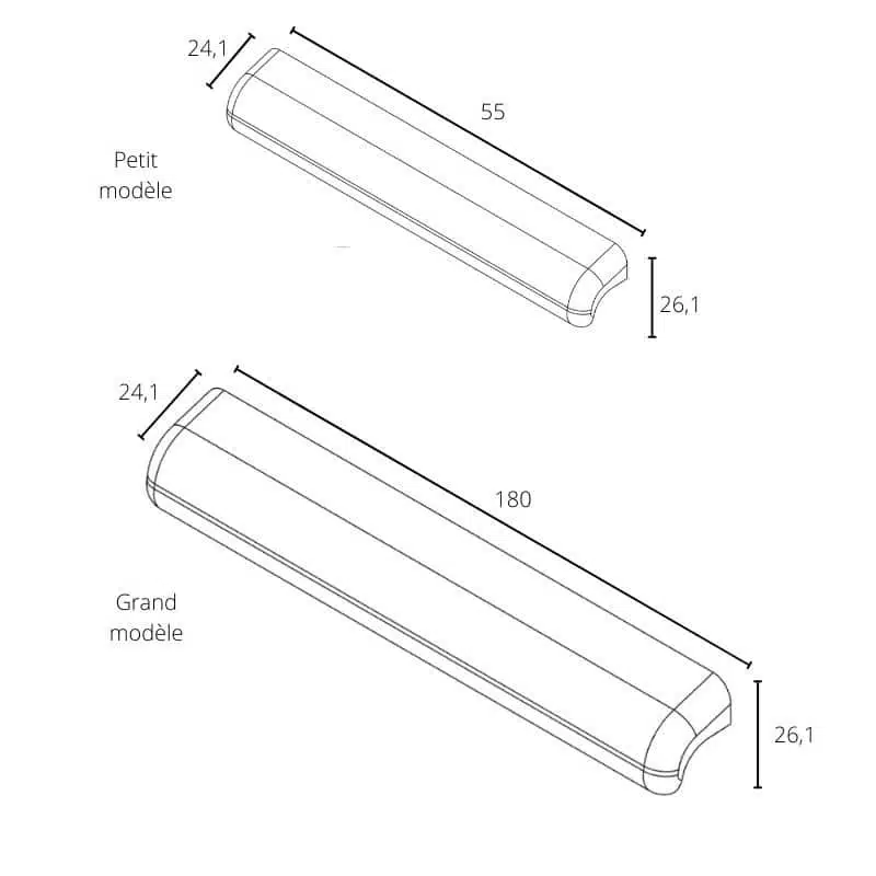 Poignée de meuble Venise en bois Poignée de meuble Venise en bois