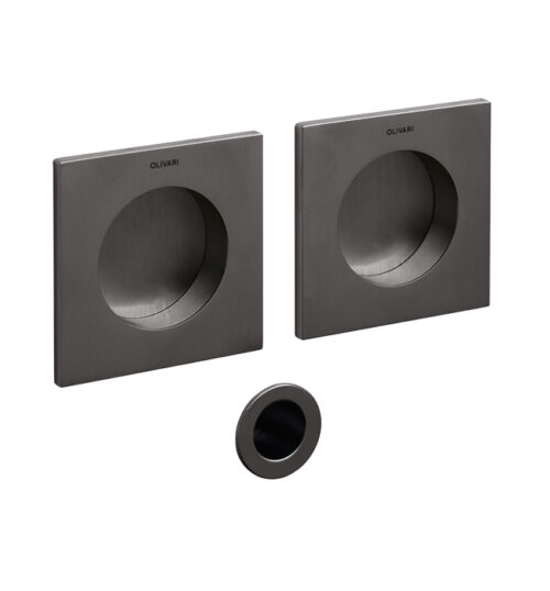 Poignée de porte encastrée Dorothée carrée Ø48 mm Poignée de porte encastrée Dorothée carrée Ø48 mm