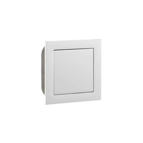 Poignée encastrée à volet carré 70 mm Square flush-mounted handle 70 mm