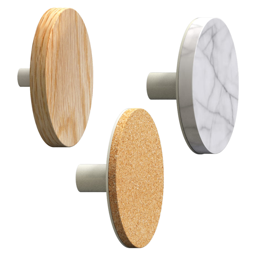 Patère murale Dots Bois Aluminium