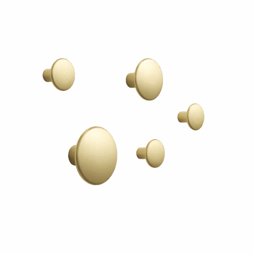 Lot de 5 Patères murales Dots Metal Lot de 5 Patères murales Dots Metal