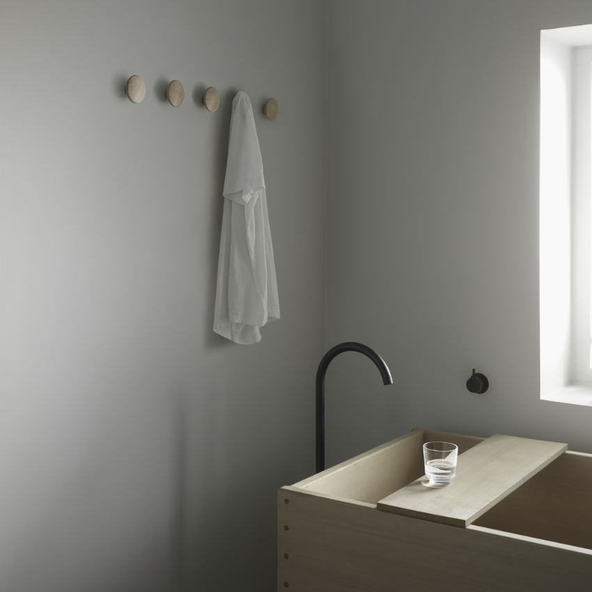 Lot de 5 Patères murales Dots Metal