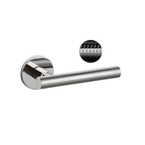 Paire de Poignées de Portes Atena Guilloché Cranté Paire de Poignées de Portes Atena Guilloché Cranté