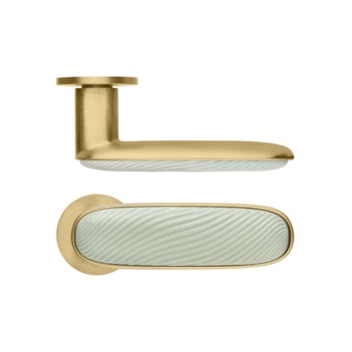 Paire de Poignées de portes Sandy Porcelaine