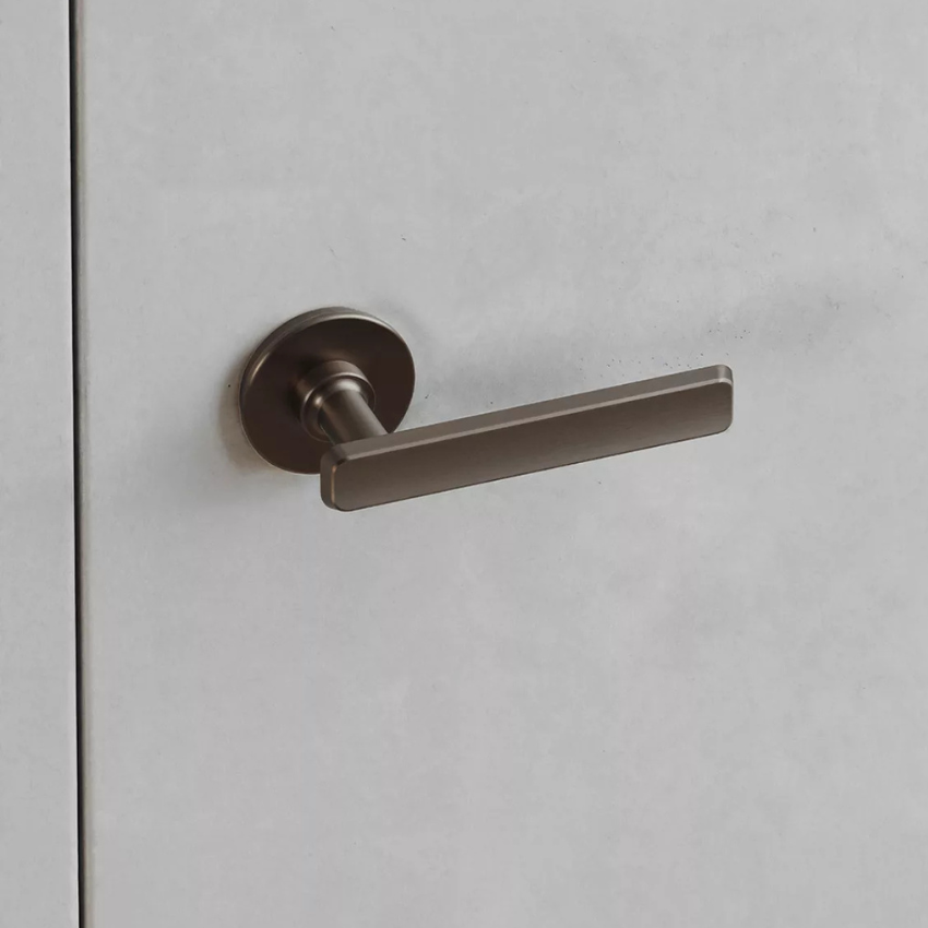 Paire de poignées de portes Seine Laiton