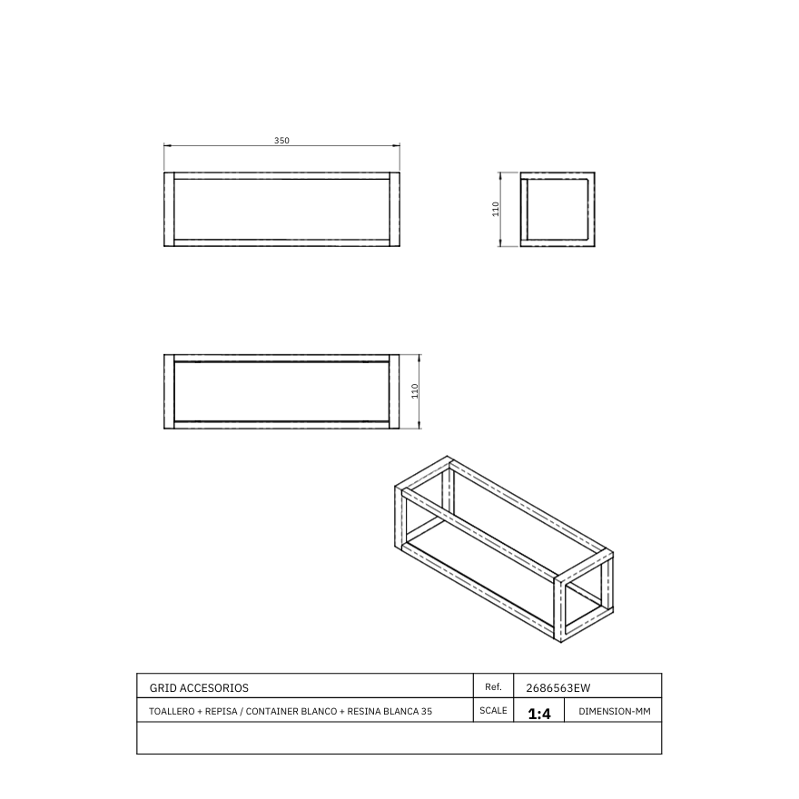 Porte-serviette Tablette Céleste
