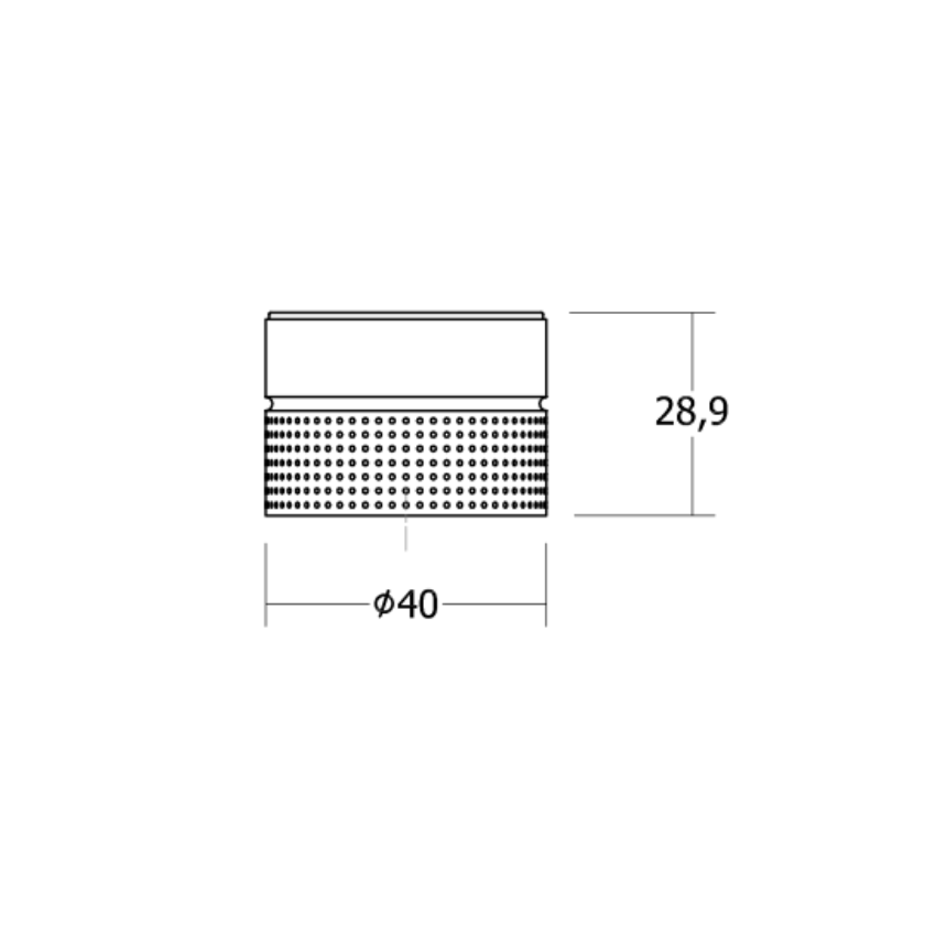 Bouton de meuble Asturies Aluminium