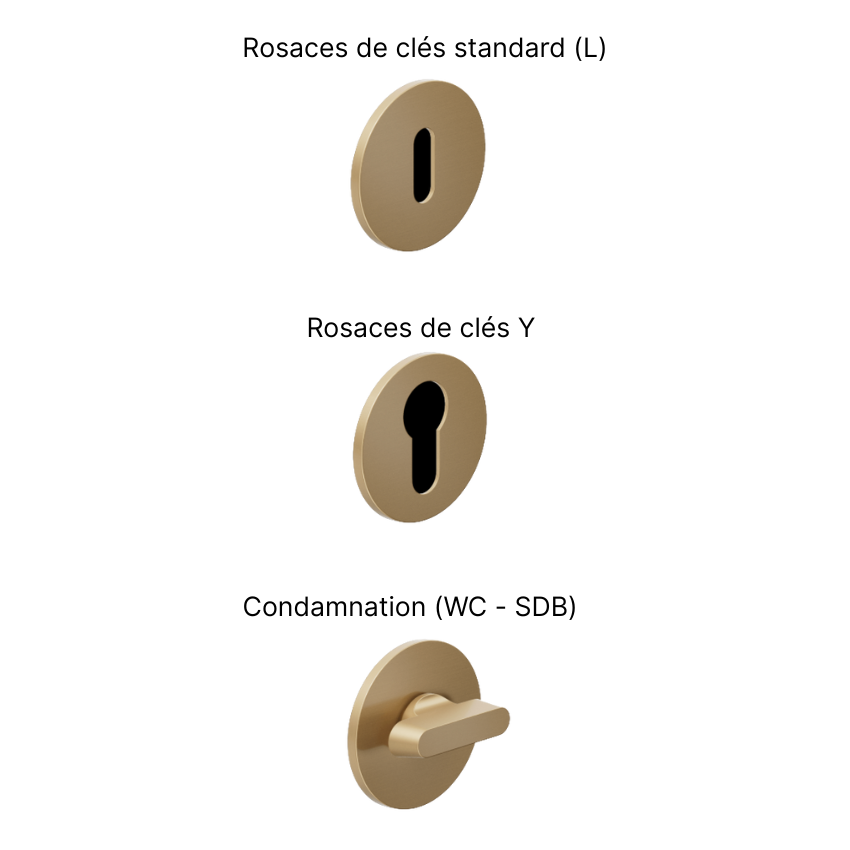 Paire de Poignées de portes Butterfly Aluminium et Porcelaine