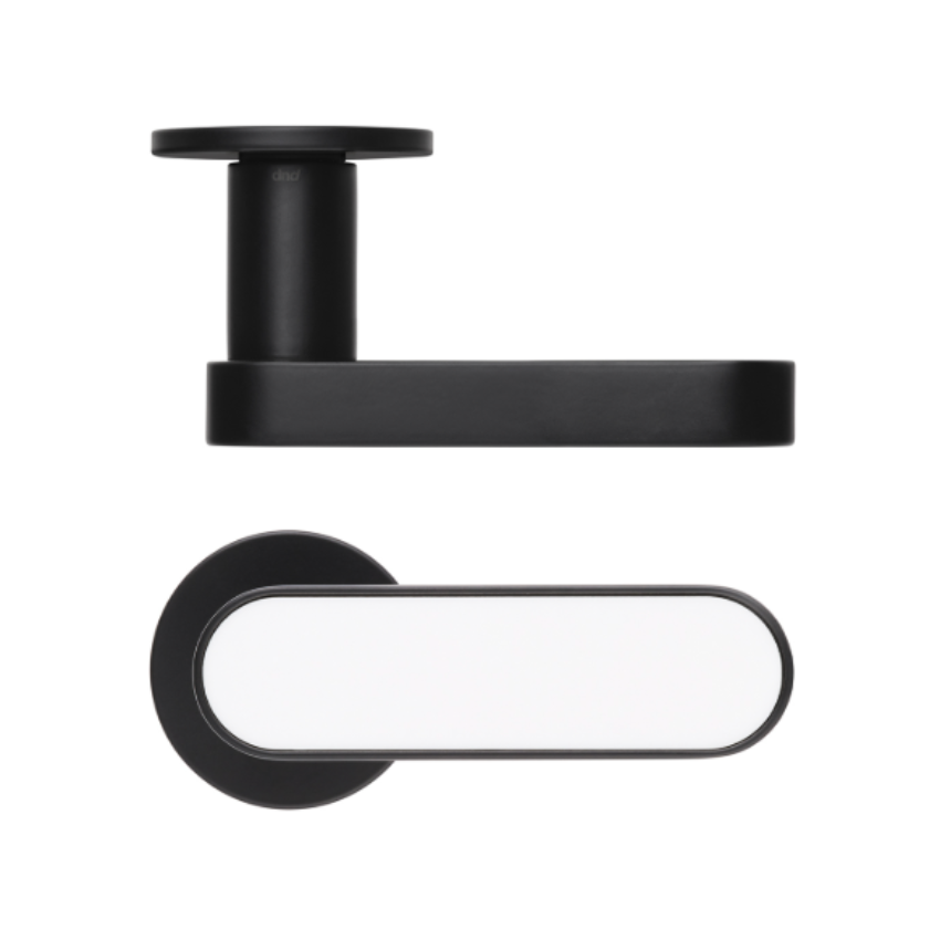 Paire de Poignées de portes Butterfly Mini Aluminium et Porcelaine