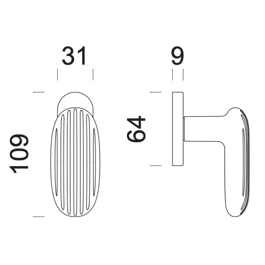 Poignée de fenêtre L Sempé