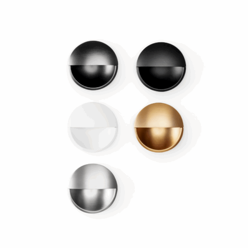 Poignée de meuble encastrée ronde Malaga