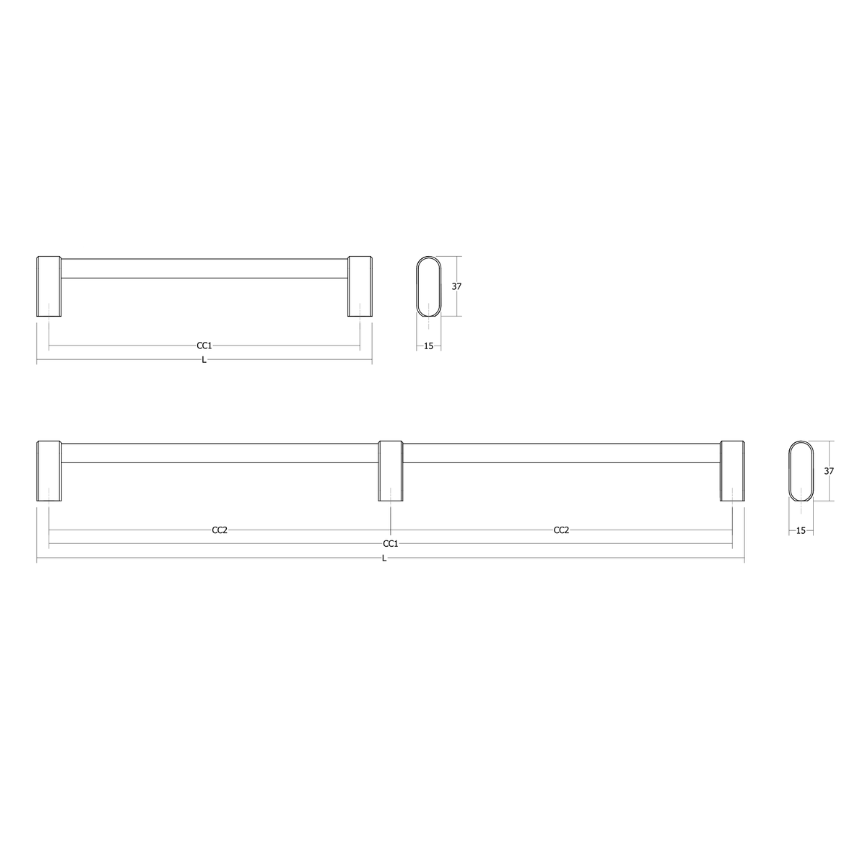 Poignée de meuble Salamanque Aluminium