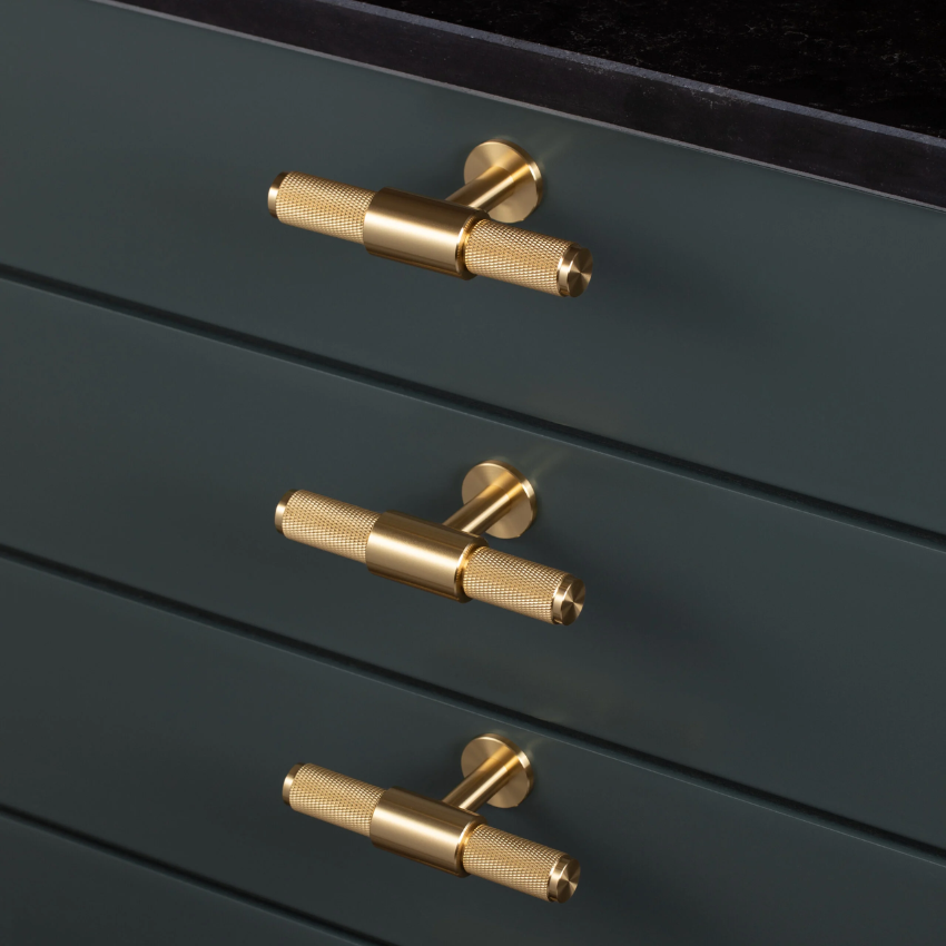 Bouton de meuble Cross Knurl T-bar