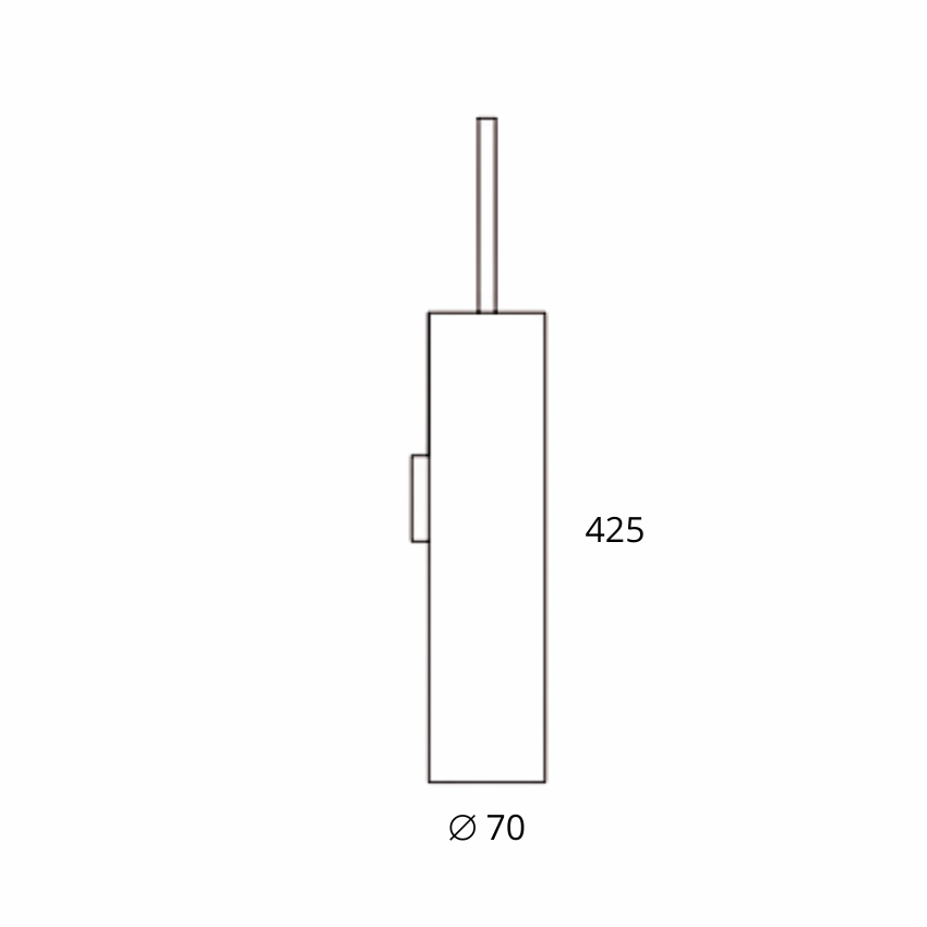 Brosse de toilettes murale Dinant