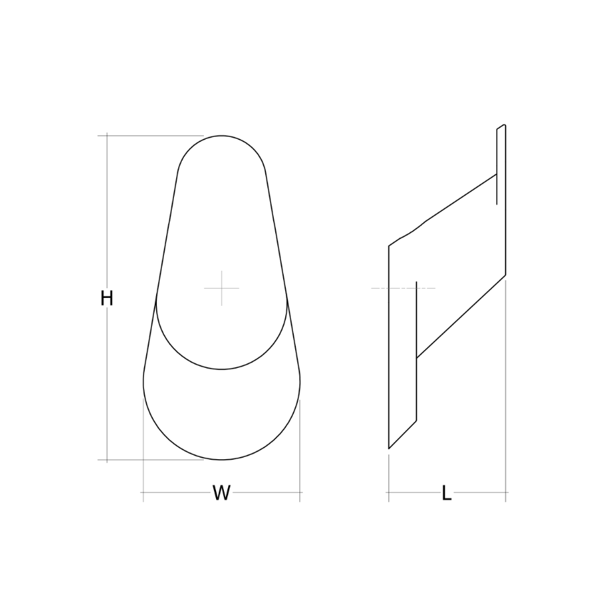 Patère murale Crestt