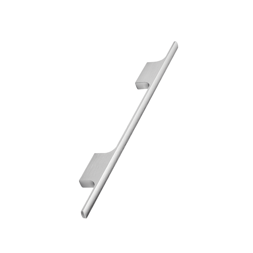 Poignée de meuble Laimont Aluminium - Aspect Inox Mat, Grand modèle