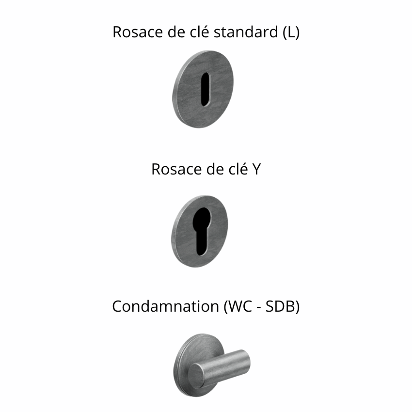 Paire de poignées de portes Stella
