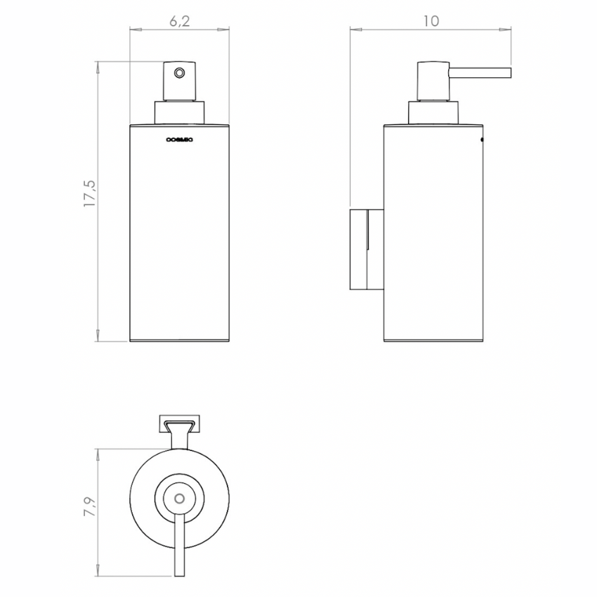 Porte-savon liquide mural Romane