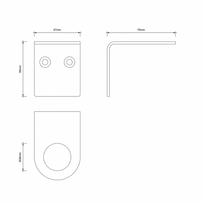 Support mural Charlie porte flacon