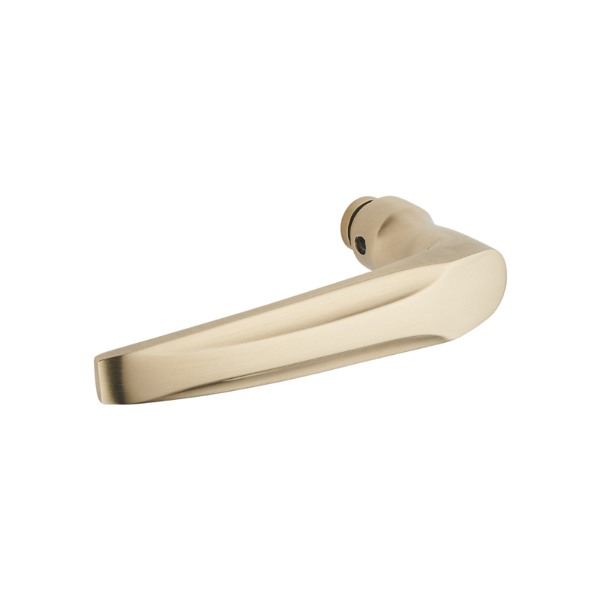 Grande Poignée De Porte Antique En Laiton Des Années 1900, Poignée