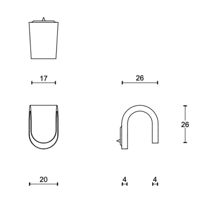 Bouton de meuble Fold