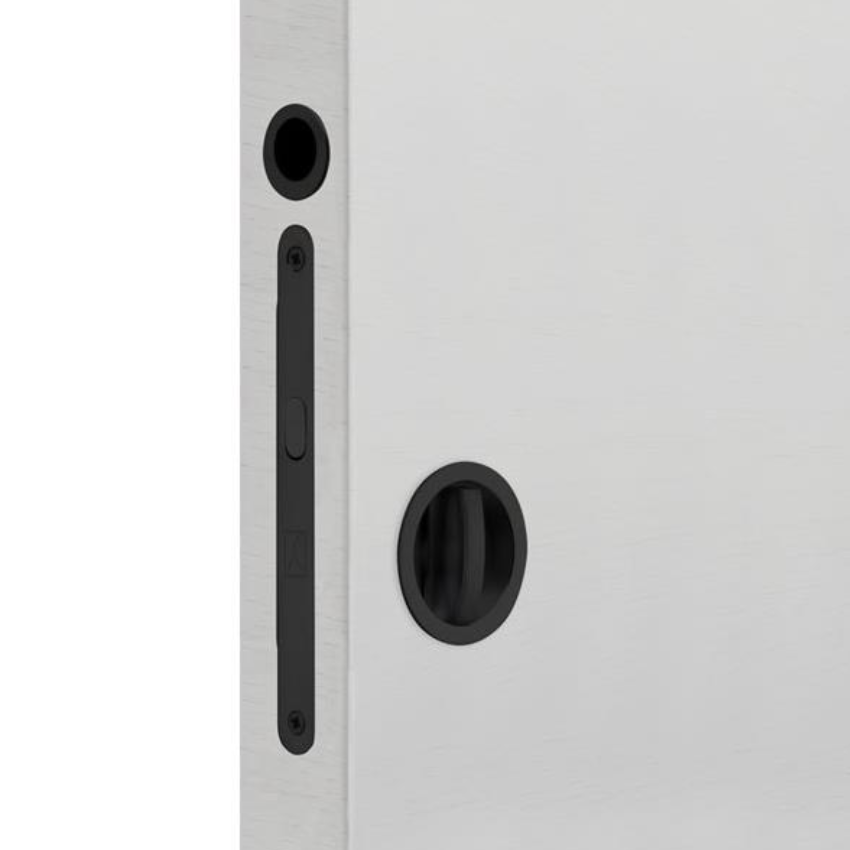 Poignée encastrée à Condamnation Ø48 mm avec serrure