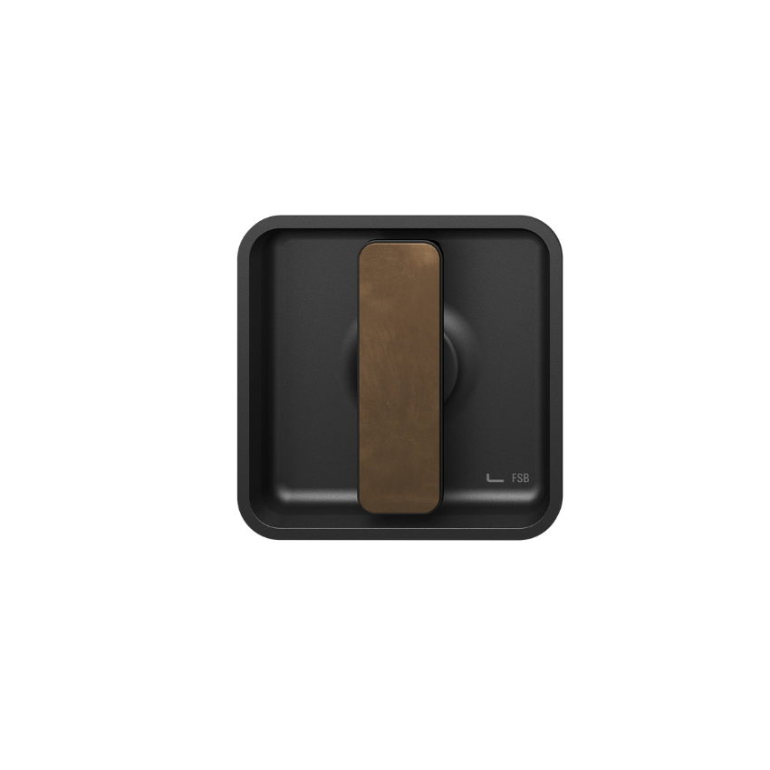 Poignée encastrée carrée Méline fixe pour porte coulissante