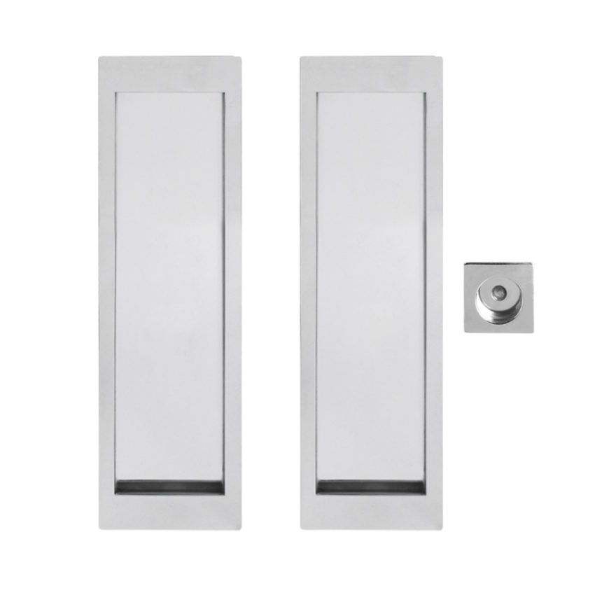 Poignée encastrée Porte Coulissante Rectangulaire Inox