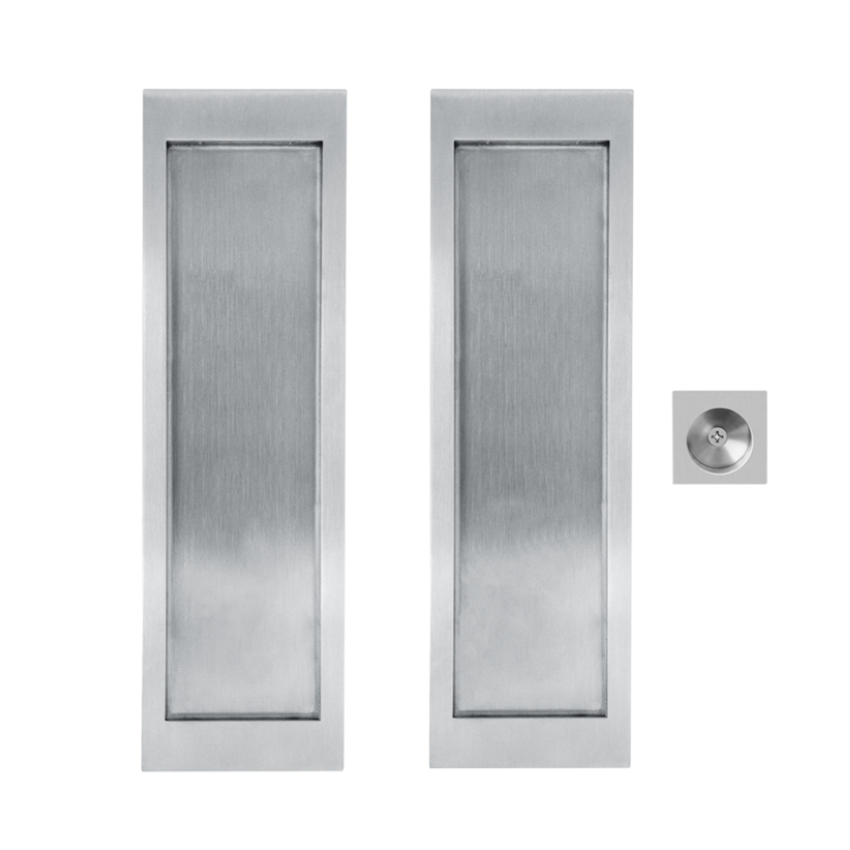 Poignée encastrée Porte Coulissante Rectangulaire Inox