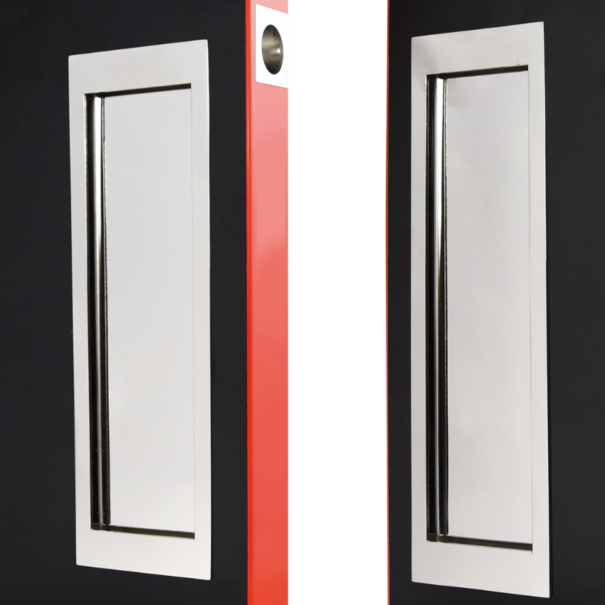 Poignée encastrée Porte Coulissante Rectangulaire Inox