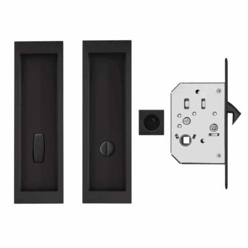 Poignée encastrée Porte Coulissante Rectangulaire à Condamnation Inox avec Serrure Poignée encastrée Porte Coulissante Rectangulaire à Condamnation Inox avec Serrure