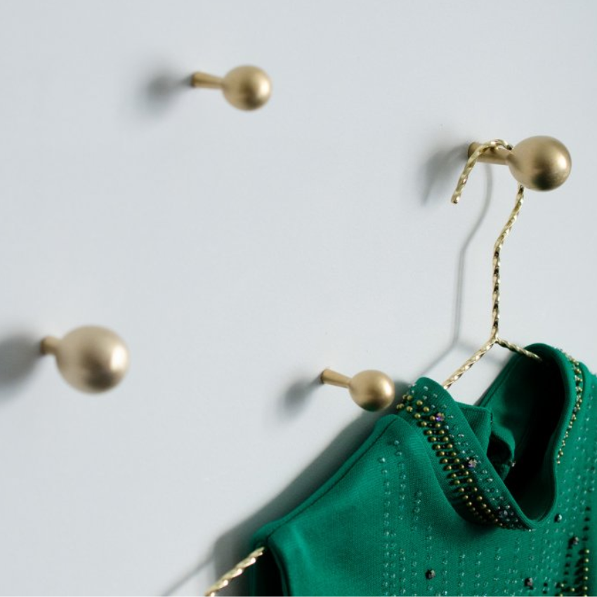 Patère murale Estel Laiton massif