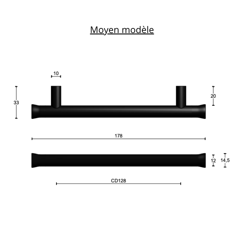 Poignée de meuble Nour